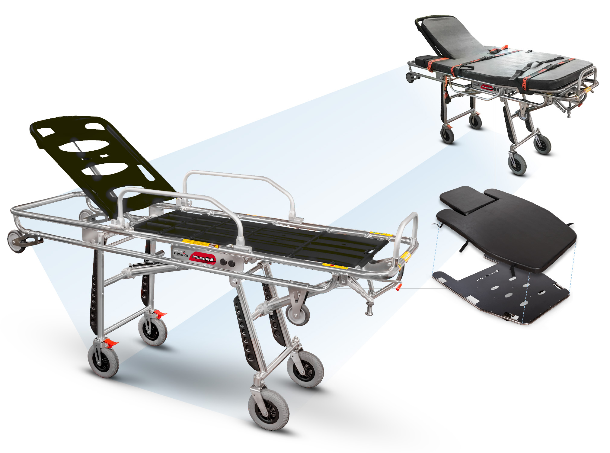 MBS01 - Self-loading stretcher ideal for the transport of bariatric patients