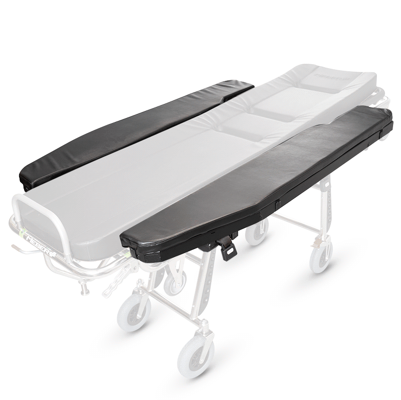 Bariatric wings on self-loading stretcher